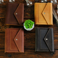 Design personnalisé Impression à la demande Cuir de haute qualité Cuir personnalisé Rechargeable Journal Spiral Bloc-notes Carnet de notes en cuir