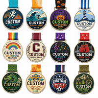 Medalla Deportiva Personalizada de Alta Calidad, Esmalte Duro y Suave, Venta al por Mayor, Medalla de Premio para Eventos Multitemáticos, Carreras, Boxeo, Festivales, con Cinta