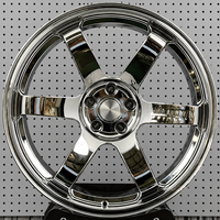Jantes forgées JDM 5x114.3 5X120 4X100 19-24 pouces polies à 6 branches pour BMW Land Rover Rolls-Royce Nissan Mercedes-AMG Audi