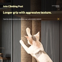 Structure d'escalade et nidification pour chat en bois massif, grande maison pour chat intégrée avec arbre à chat et design capsule pour la maison