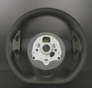 พวงมาลัยหนัง RS สำหรับ <span class=keywords><strong>Audi</strong></span> A3/A4/<span class=keywords><strong>A5</strong></span>/A6/A7/Q3/Q5/Q7/S6/S8/TT/R8 พร้อมแป้นเปลี่ยนเกียร์แบบมัลติฟังก์ชั่น - Product Image 2