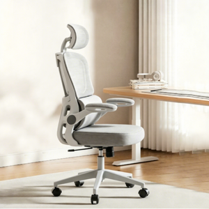 <span class=keywords><strong>Chaise</strong></span> <span class=keywords><strong>de</strong></span> <span class=keywords><strong>bureau</strong></span> ergonomique en maille à dossier haut, pivotante et réglable, avec accoudoirs 3D et support lombaire pour le <span class=keywords><strong>bureau</strong></span> à domicile - Product Image 4