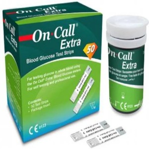 On Call Extra Blood Glucose Meter &amp; Test <strong>Strips</strong> <strong>for</strong> <strong>Diabetic</strong> Monitoring-Class II Medical Device with Removable Battery - Product Image 4