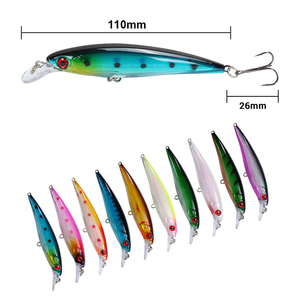 Appât dur artificiel flottant pour la pêche à la carpe, au <span class=keywords><strong>brochet</strong></span> ou à la méné, appât artificiel idéal pour la pêche en eau douce, 110mm, 13.5g - Product Image 2