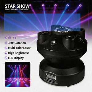 Nueva Luz LED Mini Whirlwind Bee Eye para KTV, Salas Privadas, Fiestas en Casa, Ambiente de <span class=keywords><strong>Bar</strong></span>, Luz Láser RGBW para Escenario - Product Image 6