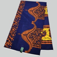 Kain Baru 100% Katun Organik Glitter Wax Grand Gold Pagne Africain Wax Holland Combed Batik Tenun 150gsm