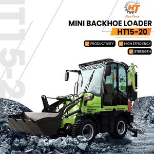 Minipala caricatrice cingolata HT15-20 con retroescavatore, 4 ruote motrici, diesel, idraulica, per scavi - Product Image 1