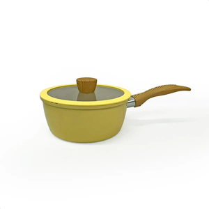 High Quality Ceramic Coated <b>Pot</b> Pan Silicone Glass Lids Soft Touch Handle Non Stick 7 Piece Forged Aluminium Cookware <b>Set</b> - Product Image 5
