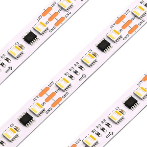 Striscia LED ad alta efficienza CRI 80 90 95 RGBTW RGBWW 60 LED/m SMD5050 5-in-1 12V RGBWW RGBTW Dual White UCS2905 - Product Image 1