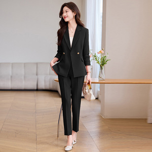 Women's Suit Set Polyester Three Quarter Sleeve Spring Formal Anti-Wrinkle Workwear - Product Image 3