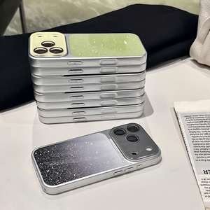 Funda de teléfono de lujo minimalista con degradado brillante para Apple 17 Pro Max, para iPhone 16/15, con protector de lente de cámara - Product Image 3