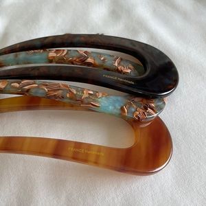 ปิ่นปักผมสำหรับผู้ถือผม<span class=keywords><strong>2</strong></span>ง่ามทำจากอะซิเตทรูปตัวยู - Product Image 3