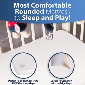 Colchón CertiPUR-US para Niños, 38*26*3 Pulgadas, Espuma Doble Firme/Suave, Funda Impermeable, Envío Comprimido, Venta al por Mayor de Fábrica, OEM/ODM - Product Image 4