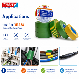 เทปพันสายไฟฟ้า Tesaflex <span class=keywords><strong>53988</strong></span> สำหรับงานยานยนต์และเครื่องใช้ไฟฟ้าภายในบ้าน - Product Image 5