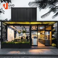 Restaurant Mobile de Luxe Personnalisé, Petit Kiosque de Restauration Rapide, Bar Conteneur d'Expédition à Panneaux Sandwich à Vendre