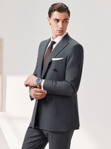 Traje Elegante <span class=keywords><strong>de</strong></span> Lana para Hombre, Estilo Italiano VBC Haute Couture, Doble Botonadura, para Cenas y Bodas, 20420425002 - Product Image 2
