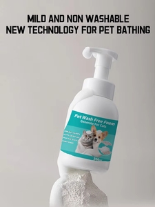 Mousse nettoyante sans eau pour animaux de compagnie, hypoallergénique, sans parfum, pour peaux sensibles, fabrication directe usine, marque privée - Product Image 2