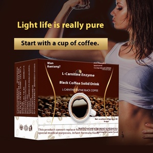 Café con sabor a chocolate <span class=keywords><strong>de</strong></span> L-carnitina adelgazante instantáneo para pérdida <span class=keywords><strong>de</strong></span> peso Belleza Sabor amargo Primer grado 2G * 40 Bolsas Bolsa empaquetada - Product Image 6