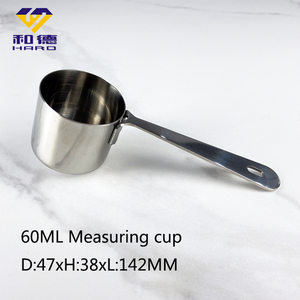Kişiselleştirilmiş 60ml 1/4 Bardak Paslanmaz Çelik Çevre Dostu Bulaşık Makinesi ve Buzdolabı Güvenli Ölçü Kaşığı Kahve Süt Protein için - Product Image 6