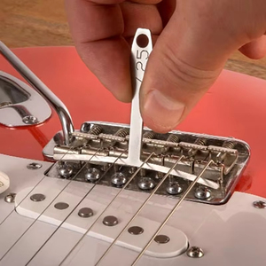 Guitarra paquímetro régua em forma de T 9PCS conjunto para pescoço fingerboard traste fio curvatura corda ponte curvatura ajuste - Product Image 3