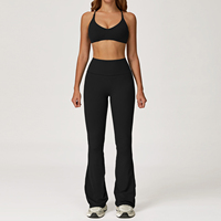 Ensemble de survêtement deux pièces OEM personnalisé pour femme, collection automne-hiver, idéal pour le yoga et le sport, grandes tailles