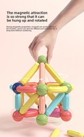 Bâtons de construction magnétiques 3D en plastique ABS, thème bâtiments modernes, ensembles de blocs de construction, jouet éducatif pour enfants de 13 à 14 ans
