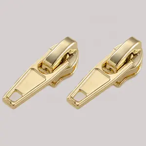 Wholesale custom China fabric zipper puller clothes pulls custom pull metal fashion slider with for nylon reverse star head