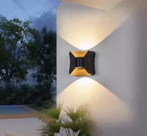 Lámpara de Pared LED para Exteriores, Impermeable IP65, Moderna, Decoración Interior/Exterior, Diseño de Reloj de Arena, Aluminio - Product Image 1