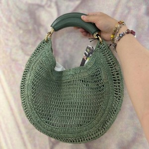 Borsa da Spiaggia in Paglia Intrecciata Stile Retrò per Vacanze Estive, Design Classico a Tinta Unita, Borsa di Lusso per Donne - Product Image 3
