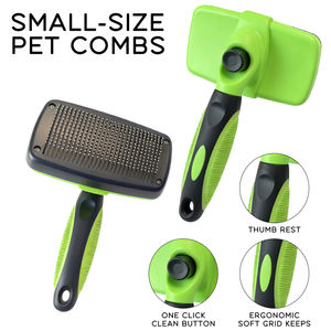 Pettine di Alta Qualità Ecologico per Rimozione Peli di Cani e Gatti in Acciaio Inox e Plastica Strumento per Toelettatura Animali con Funzione Massaggio Multicolore - Product Image 5