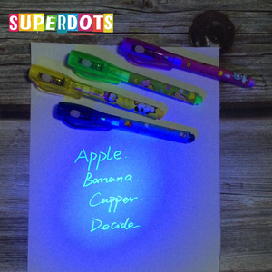 Bolígrafo de tinta invisible al por mayor con linterna UV, marcador de detección de secreto mágico debajo de marcadores espía de luz negra para niños y adultos - Product Image 6
