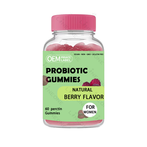 Gomitas probióticas de fórmula patentada más sabrosa para la salud digestiva de adultos y niños Vitamina probiótica masticable vegana - Product Image 1