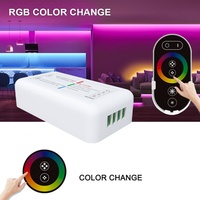 Télécommande sans fil AP-S103 Aipin 2.4G 5 touches série tactile 3 canaux portée 30M IP20 PWM pour LED RGB SMD5050 à changement de couleur 12-24V