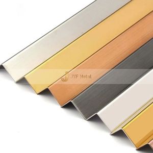Perfil Decorativo en Forma de L de Acero Inoxidable LL115, Paneles Decorativos de Pared, Protector de Esquinas Metálico para Interiores - Product Image 1