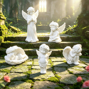 Figurine de Fée 3D en Résine, Poupée Ange Blanche Classique, Petite Sculpture de Chérubin, Cadeau Commémoratif, Ornement Religieux, Jouet pour Enfant en Gros - Product Image 1