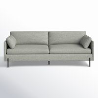 Canapé futon moderne pour salon, design pliable, 3 places, avec revêtement en velours et en cuir