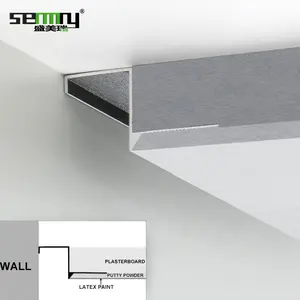 New Arrivals Suspended Plasterboard Ceiling Surface Mounted Ceiling Linear Lamp Corner Wall Decorative Aluminum Ceiling Profile