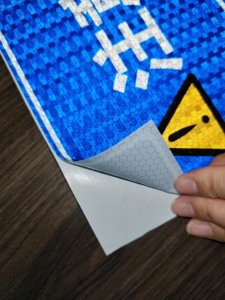 Bannière en vinyle réfléchissant, <span class=keywords><strong>film</strong></span> PVC en nid d'abeille pour bord de route, ruban/autocollant, feuille de matériau réfléchissant ARROW SAFETY - Product Image 4