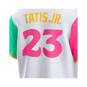 Prêt à Expédier <span class=keywords><strong>Fernando</strong></span> Tatis Jr. White City Connect Maillot de Baseball Meilleure Qualité Cousu Respirant et Grande Taille Disponible - Product Image 1