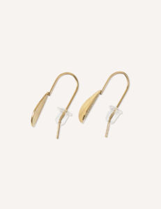 Orecchini YXQ E227 in acciaio inossidabile, colore oro, minimalisti, leggeri e comodi. - Product Image 2