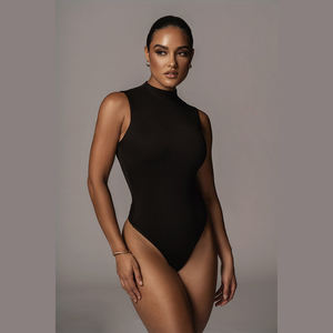 Nouveauté 2026 Femme Combinaison Lingerie Sexy à Col Roulé Une Pièce Marque Privée - Product Image 2