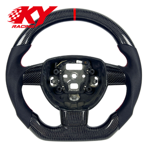 พวงมาลัยหนังคาร์บอนไฟเบอร์สำหรับรถฟอร์ด โฟกัส MK2 RS ST ECOnetic RS500 ปี 2008-2011 - Product Image 1