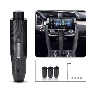 Black Carbon Fiber Gear <b>Shift</b> <b>Knob</b> Automatic Transmission Car Interior Upgrade Ergonomic Design - Product Image 5