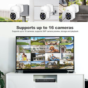 2025 srihome 5MP 4CH POE NVR Kit Hệ thống camera an ninh trong nhà ngoài trời PTZ Màn hình máy ảnh thông minh máy ảnh hệ thống an ninh - Product Image 3