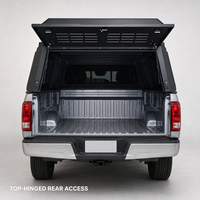 Capot rigide en aluminium pour pick-up, type Gull Wing, avec portes relevables, fenêtres à persiennes et porte-bagages de toit pour Ford Ranger OEM ODM