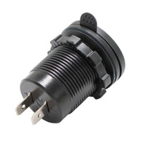 Chargeur de voiture USB 63W PD + QC3.0 interrupteur à bouton marche/arrêt avec ports USB 45W double type C PD et 18W simple QC3.0