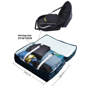 Coque rigide portable personnalisée fermeture éclair eva chapeau transport mallette de voyage stockage étui pour casquette de baseball