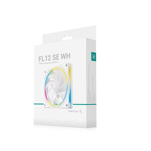 Refroidisseur d'air DeepCool FL12 SE BLANC&NOIR, ventilateurs RGB, ventilateur de boîtier 120 mm, refroidissement pour ordinateur de jeu - Product Image 1