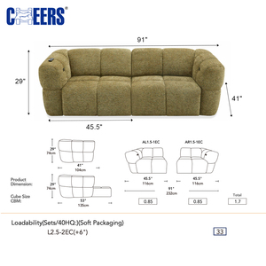 Canapé-<span class=keywords><strong>lit</strong></span> électrique <span class=keywords><strong>2</strong></span> <span class=keywords><strong>places</strong></span> Manwah CHEERS Factory Wholesale Fabric Power Motion pour salon avec télécommande sans fil - Product Image 6