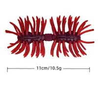 Nouveau 2026 – Leurre souple bionique flottant multi-jambes en TPE, 11 cm, 10,5 g, haute élasticité, découpable, double extrémité, pour poissons prédateurs